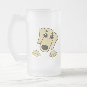 Chope Givrée dessin animé de dachshund wheaten