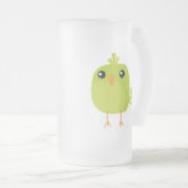 Chope Givrée Dessin d'oiseau vert (Devant droit)
