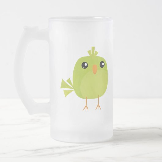 Chope Givrée Dessin d'oiseau vert (Gauche)