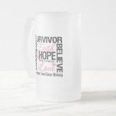 Chope Givrée Devise de survivants de CANCER DU SEIN (Devant gauche)