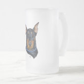 Chope Givrée Dobermann noir Pinscher (Devant droit)