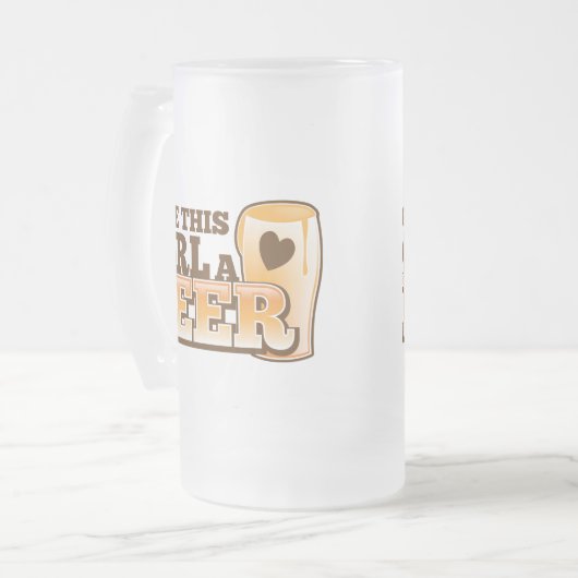 Chope Givrée DONNEZ à CETTE FILLE une conception de BIÈRE du (Devant gauche)