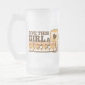Chope Givrée DONNEZ à CETTE FILLE une conception de BIÈRE du (Gauche)