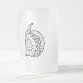 Chope Givrée Doodles d'Halloween boho mandala citrouilles Autom (Devant gauche)