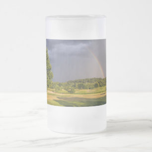 Chope Givrée Double arc-en-ciel à travers la pluie givrée Musiq