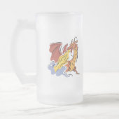 Chope Givrée dragon rouge cracheur de feu (Gauche)