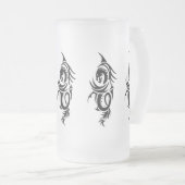 Chope Givrée Dragon tribal noir (Devant droit)