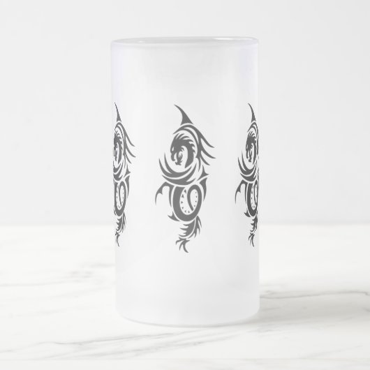 Chope Givrée Dragon tribal noir (Centre)