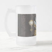 Chope Givrée Dragonflies de Steampunk sur arrière - plan rayé b (Gauche)