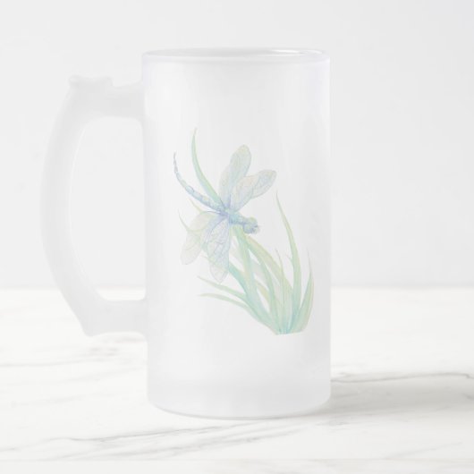 Chope Givrée Dragonfly originale en bleu et vert (Gauche)