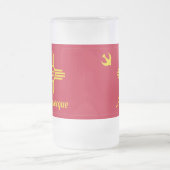 Chope Givrée Drapeau d'Albuquerque, Nouveau-Mexique Bière en ve (Centre)