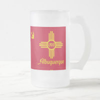 Drapeau d'Albuquerque, Nouveau-Mexique Bière en ve