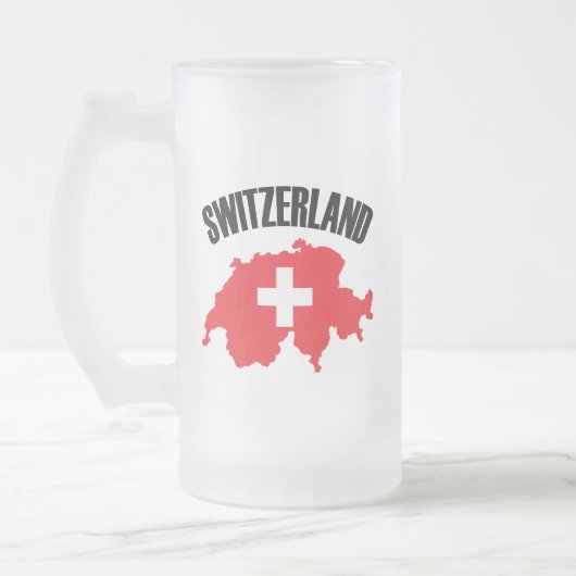 Chope Givrée Drapeau de carte Suisse (Gauche)