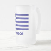Chope Givrée Drapeau de la Grèce avec le nom (Devant droit)