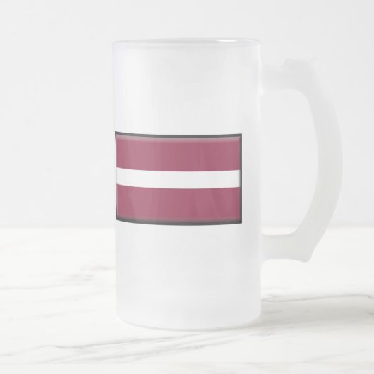 Chope Givrée Drapeau de la Lettonie (Droit)