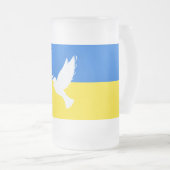 Chope Givrée Drapeau de l'Ukraine - La colombe de la paix - Lib (Devant droit)