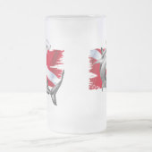 Chope Givrée Drapeau de piqué avec le requin-plongeur de (Centre)