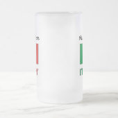 Chope Givrée Drapeau italien avec votre nom (Centre)