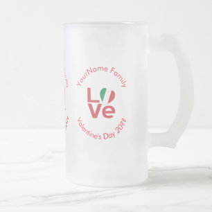 Chope Givrée Drapeau italien rouge amour personnalisé