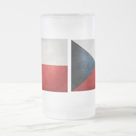 Chope Givrée Drapeau République tchèque ; (Centre)