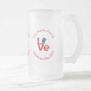 Chope Givrée Drapeau ROUGE Amour des Açores Personnalisé 