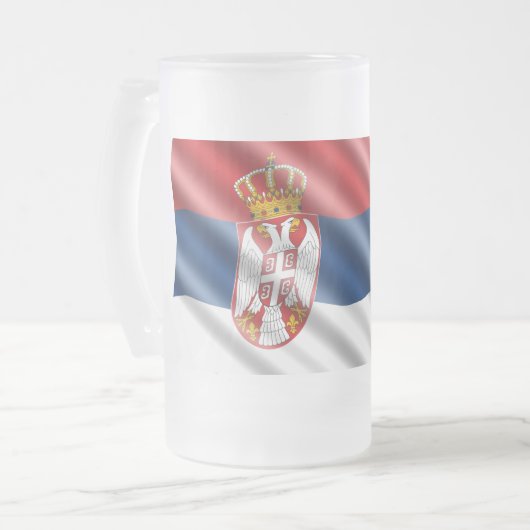 Chope Givrée Drapeau serbe (Devant gauche)