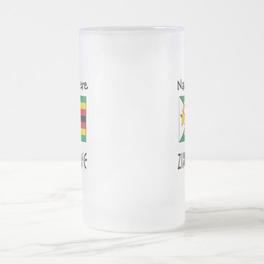 Chope Givrée Drapeau zimbabwéen personnalisé (Centre)