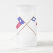 Chope Givrée Drapeaux croisés du Texas et de Dodson (Centre)