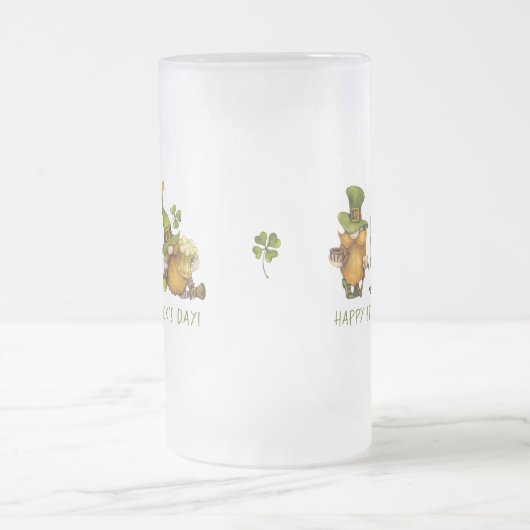 Chope Givrée Drôle Gnomes Irlandais Bonne St Patrick's Day (Centre)