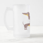 Chope Givrée Drôle mignon dachshund pour parent chien long (Gauche)