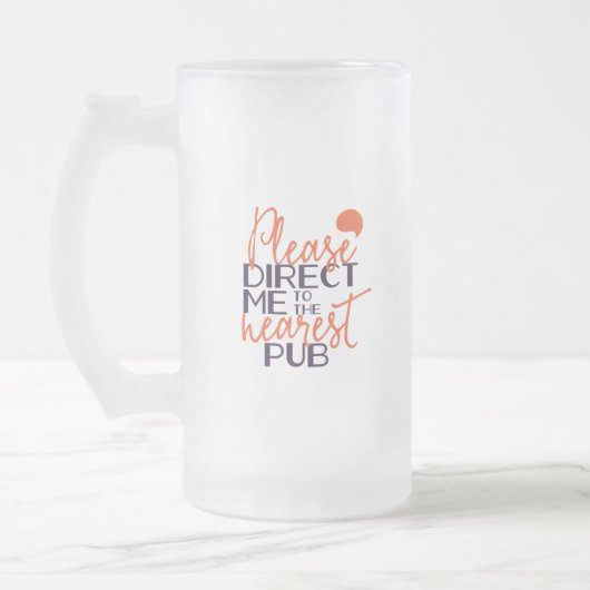 Chope Givrée Drôle S'il vous plaît me diriger vers le Pub le pl (Gauche)