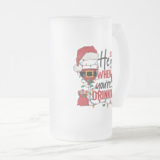 Chope Givrée drôle tu bois Noël (Devant droit)