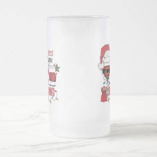 Chope Givrée drôle tu bois Noël (Centre)