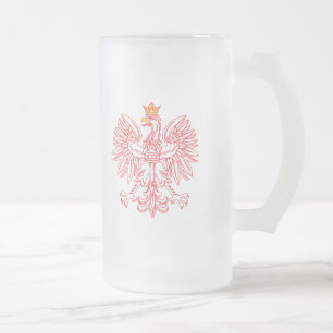 Chope Givrée Eagle polonais décrit en rouge
