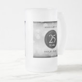 Chope Givrée Élégant 25e anniversaire de Mariage d'argent (Devant droit)