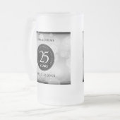 Chope Givrée Élégant 25e anniversaire de Mariage d'argent (Devant gauche)