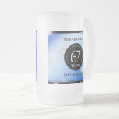 Chope Givrée Élégant 67e anniversaire Mariage de Star Sapphire (Devant droit)