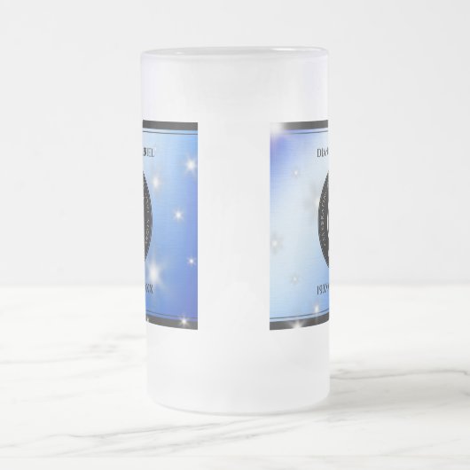 Chope Givrée Élégant 67e anniversaire Mariage de Star Sapphire (Centre)