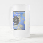 Chope Givrée Élégant 9e anniversaire Mariage Lapis Lazuli (Devant gauche)