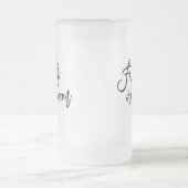 Chope Givrée Élégant Black Script Père de la chambre Nom Cadeau (Centre)