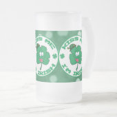 Chope Givrée Embrasse-moi Je suis Irlandais Clover Face Green B (Devant droit)