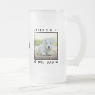 Chope Givrée Empreintes de patte de Meilleur Papa Chien du Mond