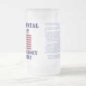 Chope Givrée Ęr verre de régiment de New Jersey de guerre (Centre)