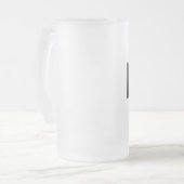 Chope Givrée Étiquette noir Monogrammé (Devant gauche)