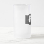 Chope Givrée Étiquette noir Monogrammé (Centre)