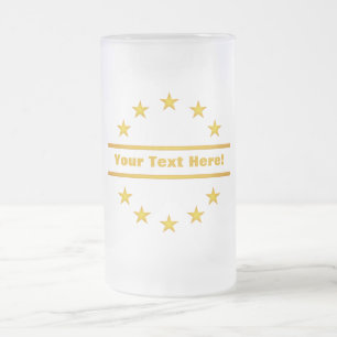 Chope Givrée ÉTOILES D'OR PERSONNALISÉES - choisir style et cou