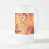 Chope Givrée Face de lion orange (Devant droit)