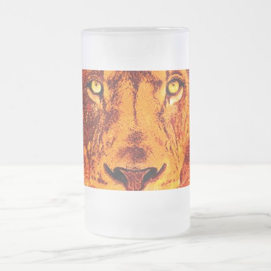 Chope Givrée Face de lion orange (Centre)