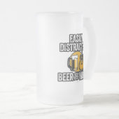 Chope Givrée Facilement distrait par la bière et la musique (Devant droit)