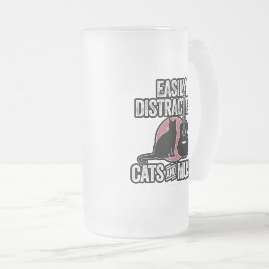 Chope Givrée Facilement distrait par les chats et la musique (Devant droit)